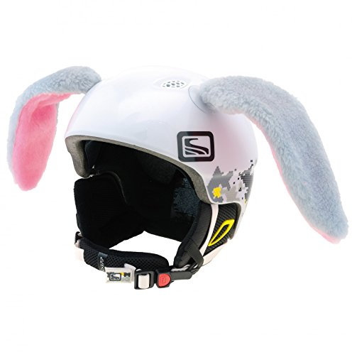Crazy Ears Helm-Accessoires Hase Hund Ohren Ski-Ohren Tierohren, CrazyEars:Graue Hasen Ohren