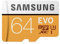 Samsung EVO 64 GB microSDXC UHS-I U3 100 MB/s Full HD & 4K UHD Memory Card with Adapter (MB-MP64GA)