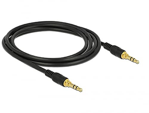 DELOCK 85549 Cable DE Audio 2 M 3,5MM Negro