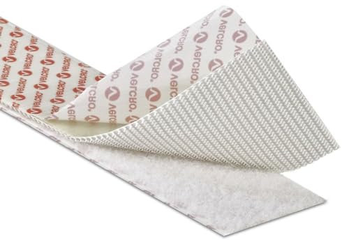 Velcro® Brand White PS51/PS52 ULTRAMATE® Industrial Strength Stick On Self Adhesive Tape 50mm(W) 1M Long