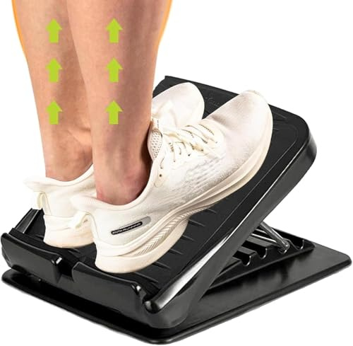 Slant Board, Adjustable Incline Board and Calf Stretcher, Stretch Board for Stretching Tight Calves or Plantar Fasciitis，Foot Stool Adjustable Strength Training Equipment Leg Exercise Machines