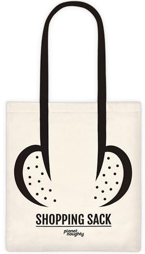 Shopping Sack Jutebeutel mit Penis Motiv, Scherzartikel für Erwachsene, Männergeschenke lustig, Prank Artikel, kleines Geschenk für Männer, Männertag, Spaßgeschenke, Schrottwichteln, funny gifts