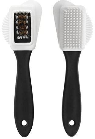 set melebellot di 2 spazzole in pelle scamosciata per scarpe, spazzola per scarpe, spazzola in pelle scamosciata per la pulizia e la cura di stivali in pelle scamosciata, nabuk e pelle scamosciata (n