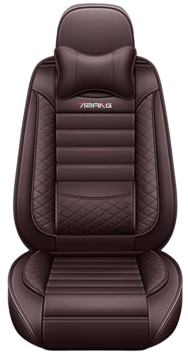 nenyan Autositzbezüge Komplett Set Universal in Premium Design | Schonbezüge für die Vordersitze & Rückbank | Auto Sitzbezüge Airbag Geeignet | Wasserdicht Sitzbezug - Kaffee
