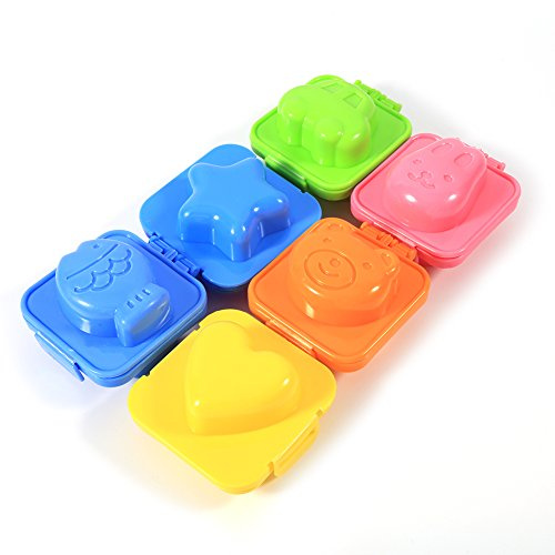 reis former kinder Niedliche Eierform, Eierform, 6 Stück/Set, Cartoon-Eier, Niedliche Form, Form, Pfanne, Kochen, DIY-Werkzeug, Küche, Bento-Zubehör Für Kinder