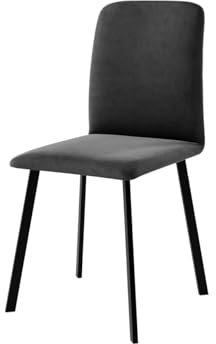 Mirjan24 Esszimmerstuhl Lanoi, B:48 x H:91 x T:55 cm, Polsterstuhl Rahmen aus Metall, Gepolsterte Sitzfläche und Lehne, Stuhl für Arbeitszimmer Esszimmer Küchenstuhl (Amor Velvet 4321)