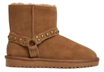 Pepe Jeans Botines de Piel Diss Biker marrón