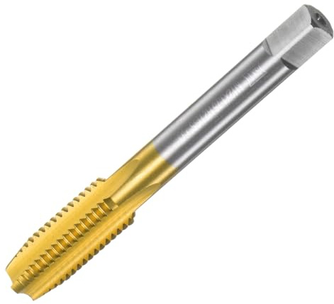 QUARKZMAN Taraud Métrique M12 x 1.75 H2 en Acier Rapide Revêtu de Titane M35 à Filetage Droit pour Machine à Tarauder pour Réparation de Filetage