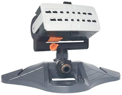 Yolispa Rasensprenger, Kreisregner Rasensprenger mit 16 Düsen, Bewässerungssystem Gartenbewässerung Sprinkler, Rasensprenger Viereckregner für Rasen und Flächen