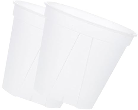 INOOMP Pot de Culture à Racines Contrôlées Transparent 2 Pièces Plastique | Circulation D’air, Trous de Ventilation, Extraction Facile, Usage Extérieur pour Succulentes et Légumes