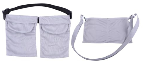 2 PCS Mastectomy Drainage Pouch with 3 Pouch,Mastectomy Supplies,Adjustable Drain Holder After Tummy Tuck,for Bilateral Mastectomy/Breast Explant/Reduction Surgery,Post-Surgery Accessories (Grey)