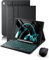TUNKARMOR Case Magic - Tastiera retroilluminata per iPad da 10,2 9a generazione/8a/7a/iPad Pro 10,5/Air 3a generazione da 10,5, supporto per matita integrato con mouse, colore: Nero