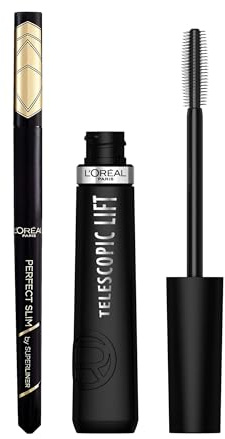 L'Oréal Paris Set Mascara Teleskop + Liner Perfect Slim 01
