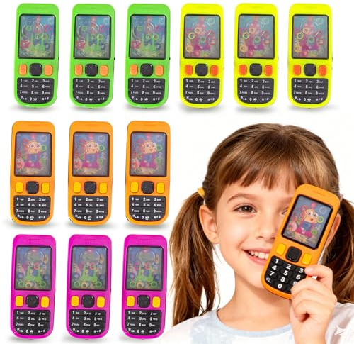 MinXin 12 Stück Wasserflipper Kinder, Handheld Handy Spielzeug, Mitgebsel Give Aways Kindergeburtstag Weihnachts Geschenk