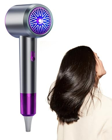 Secador De Pelo De Viaje Luz Iones Negativos Secador De Pelo Profesional | Compacto Plegable Para Rizado Y Estilizado Mujeres Casa Viaje