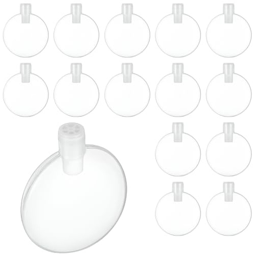Xelsluthe 15 PCS Dog Squeakers Replacement, 43mm Dog Toy Squeakers Round Press, Noise Maker Insert Airbag Replacement for Pet Supply Cat Toys Repair