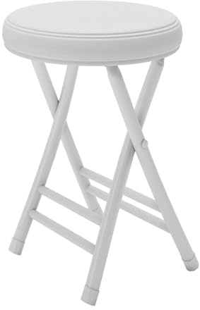 Sgabello da bar pieghevole alto 50,8 cm, con poggiapiedi, nessun montaggio richiesto, sedia da cucina portatile per adulti, supporta fino a 120 kg, ideale per uso domestico ed esterno