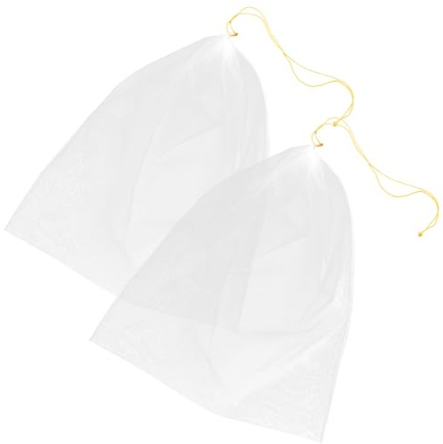 Healifty 2 piezas Bolsa Filtro de Nylon Malla para Miel y Vino Colador Multiusos con Cierre para Apicultura y Cocina