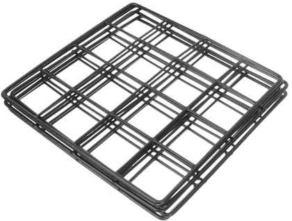 HIAKDOFT Eisen Foto Wandgitter 6 Stück 20x20cm Schwarz Metall Raster Fotowand Für Wanddekoration Bildhalter Selbstgemacht Foto Display Netz Für Zuhause Büro
