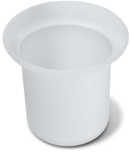 Toilettenbürsten-Basisbecher, Mattierter Glas Bürstenhalter, Langlebiges Ersatzglas WC Bürste, Hygienischer Aufbewahrungsbehälter Für Toilettenbürsten, Minimalistisches Design