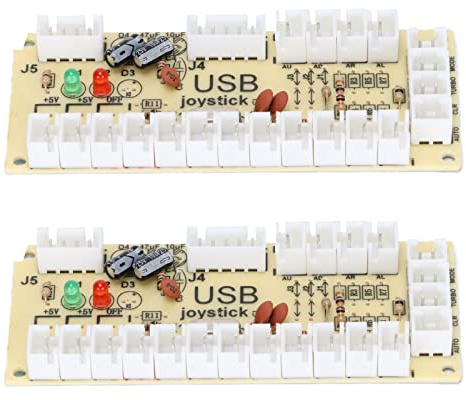 KUIDAMOS Controlador de Juegos Codificador USB Eficiente Retardo Cero USB a Botón de Joystick para PC para MAME para Retro, Consola de Juegos DIY para Entusiastas del Joystick (#2)