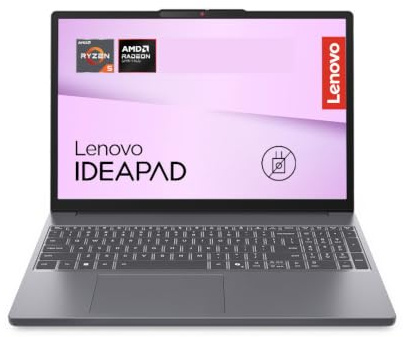 Lenovo IdeaPad Slim 3 Notebook 15 FHD (1920x1080) AMD Ryzen 5, 16GB RAM LPDDR5, 512GB SSD, WiFi 6, Windows 11 Home, Laptop per Lavoro, Studio e Uso Quotidiano - Caricatore non incluso