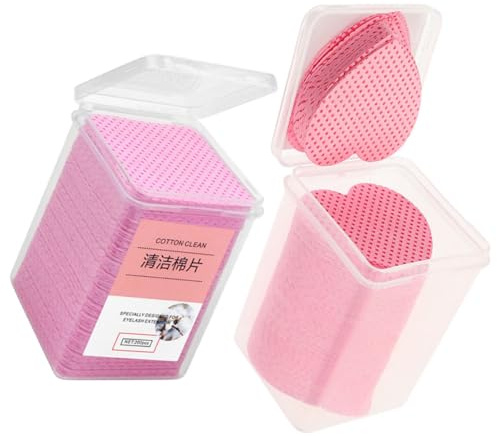 SWETRACE 400 Stück Nagellackentferner Tücher aus Fusselfreier Baumwolle Leicht zu Verwenden und Sicher für Acryl und Gelnägel für Zuhause und Reisen