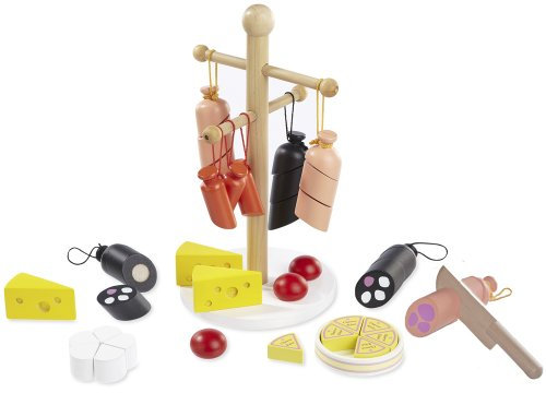 howa Kaufladenzubehör Wurst und Käse aus Holz 4858