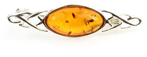 SilverAmber Damen-Brosche 925 Silber mit Bernstein - GL808