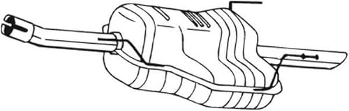 BOSAL Endschalldämpfer 185-481 | Kompatibel mit: OPEL ASTRA G CC