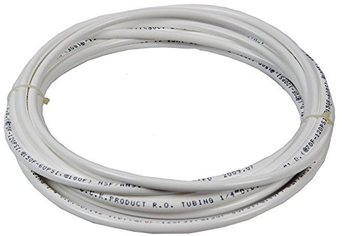 Vyair 15 Metres Tuyau de filtre pour l'alimentation en eau du compteur pour s'adapter aux réfrigérateurs doubles de style américain et européen (blanc) (tuyau de 1/4)
