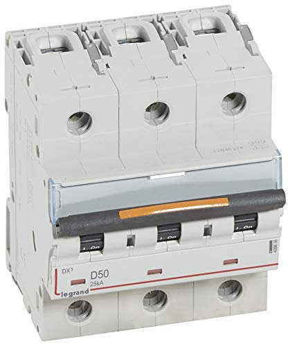 Disjoncteur DX³ - 25kA - 3P 400V~ - 50A - courbe D - 4,5 modules