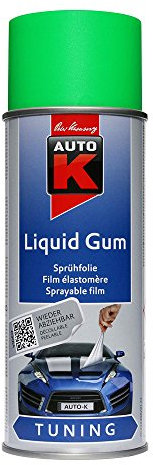 Auto K Liquid Gum - Pellicola Spray Removibile 400 ml. Verde Fluorescente, Tuning, Hobby, Fai da Te', ECC.