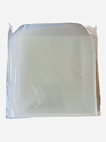 50 x CD/DVD-Hüllen aus Kunststoff - transparente 100-Mikron-Schutzhüllen - 50 Stück von Dragon-Trading®