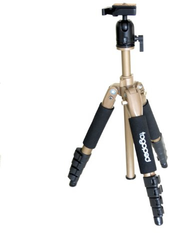 Togopod MiniMax Mia super kleines Reisestativ mit Kugelkopf bis 3kg, Wechselplatte