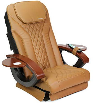 MAYAKOBA Shiatsulogic Pedicure Chair Cushion Cover Acetone Resistant Faux Leather Vabration Massage Cushion, Cappuccino