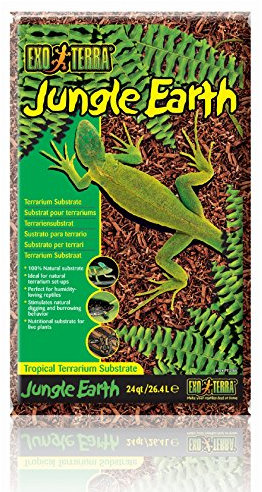 Exo Terra Jungle Earth, Terrarium Substrat aus Pinienrinde, Dschungelerde, ideal für feuchtigkeitsliebende Reptilien, Amphibien und Wirbellose, 26,4L