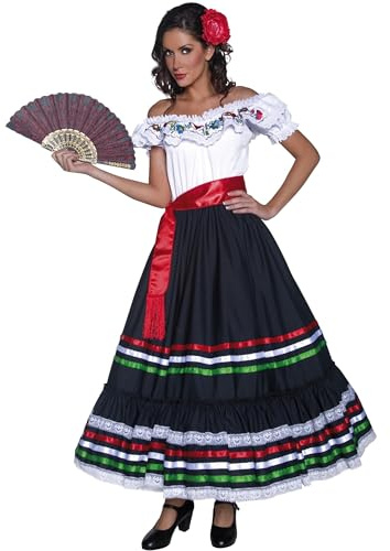 Deluxe Authentic Western Sexy Senorita Costume (L)