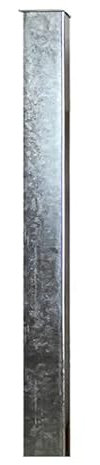 BAUER - Zaun- Torpfosten VZ, zum Einbetonieren, 100x100x3mm, L = 1500mm