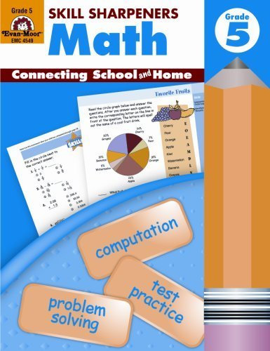 Skill Sharpeners Math, Grade 5 by Jo Ellen Moore, Wes Tuttle (2005) Paperback