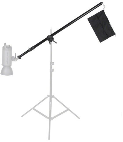 Walimex Galgen mit Beschwerungstasche (120-220 cm), Schwarz