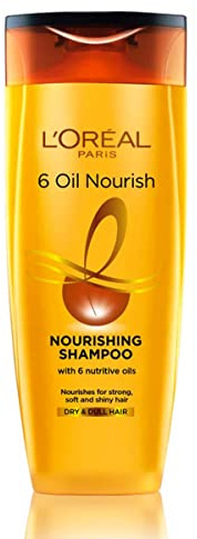 L'Oreal Paris 6 Oil Nourish Shampoo Scalp and Hair, 175ml+17.5ml =192.5ml