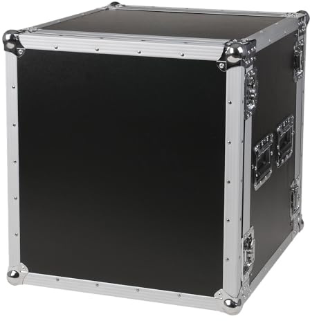 19 Rack - Flightcase 12 HE, Double Door