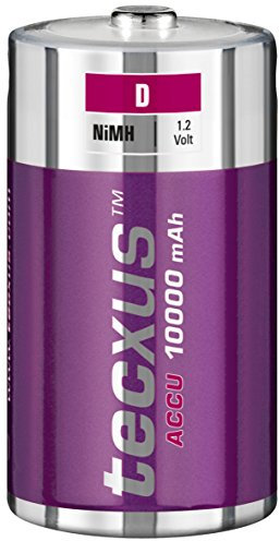 Tecxus 3er Set Akku NI-Mh Mono 1,2 V. 10000 mAh
