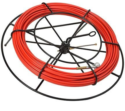 Anguila - Pasacables acero nylon 10mm 40m h720 rojo