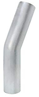 HPS AT20-200-CLR-312 6061 T6 Aluminum Elbow Pipe Tubing, 16 Gauge, 20 Degree Bend, 2 OD, 0.065 Wall Thickness, 3 1/8 Center Line Radius