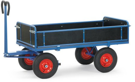 Fetra Transportgeräte mtmgfcmp8 Sackkarre mit Tabellen, Luftreifen, 1960 mm Länge x 925 mm Breite x 1200 mm Höhe