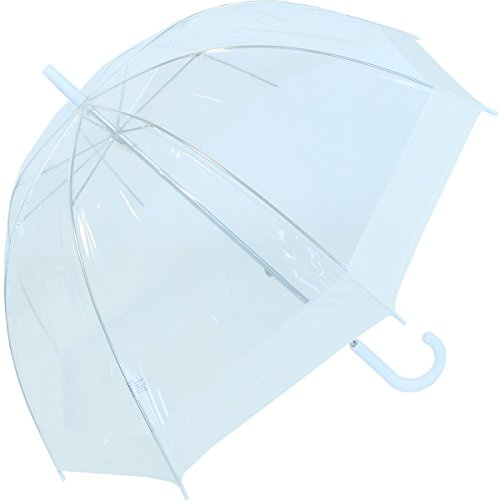 Rainy Days Regenschirm transparent Glockenschirm weiß