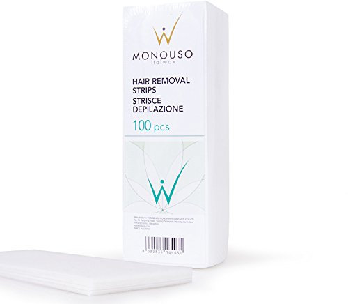 Italwax Monouso Professional Paper Waxing Wax Strips Legs Arms Body Bikini Non Woven Quality (Pack of 100)