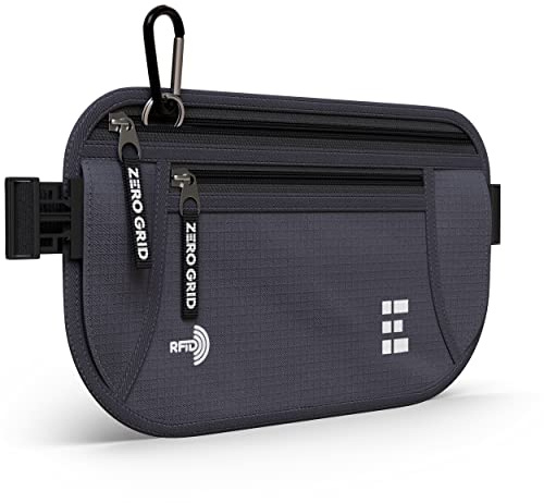 Money Belt for Secure Travel - RFID Blocking Slim Passport Holder - Hidden Waist Pouch for Cash, Credit Cards, Documents - Concealable Under Clothes, Water-Resistant Travel Belt for Men and Women